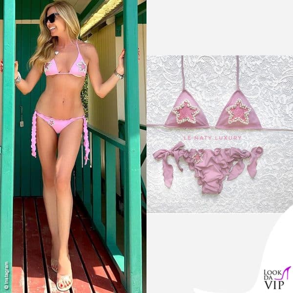 Federica Panicucci sfoggia un due pezzi Le Naty