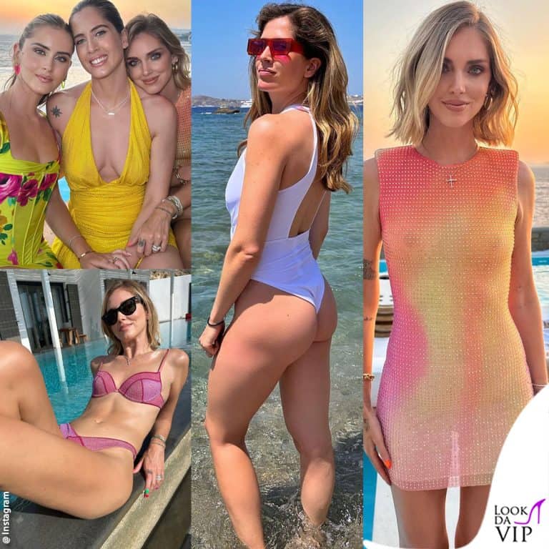 I look di Chiara, Valentina e Francesca Ferragni a Mykonos