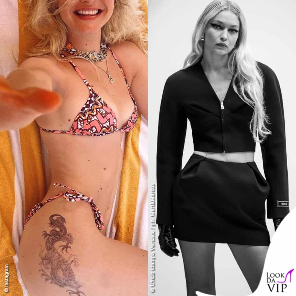 Gigi Hadid bikini Tropic of C look Versace