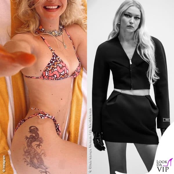 Gigi Hadid bikini Tropic of C look Versace