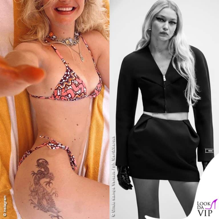 Gigi Hadid bikini Tropic of C look Versace