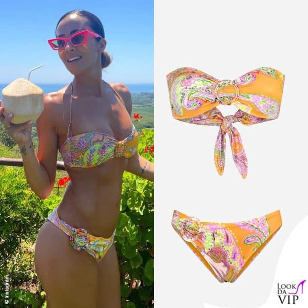 Giorgia Palmas scglie la fantasia bandana per il bikini Changit