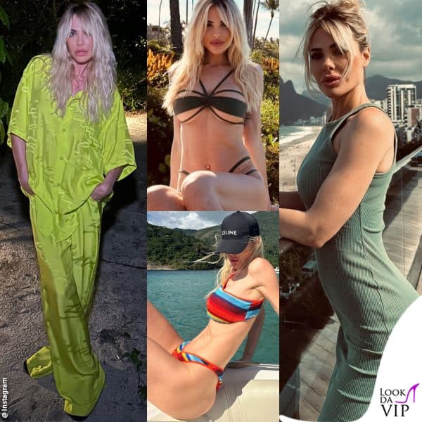 I look di Ilary Blasi in vacanza in Brasile con Bastian Muller
