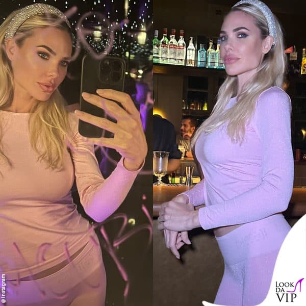 Ilary con un altro pink look 