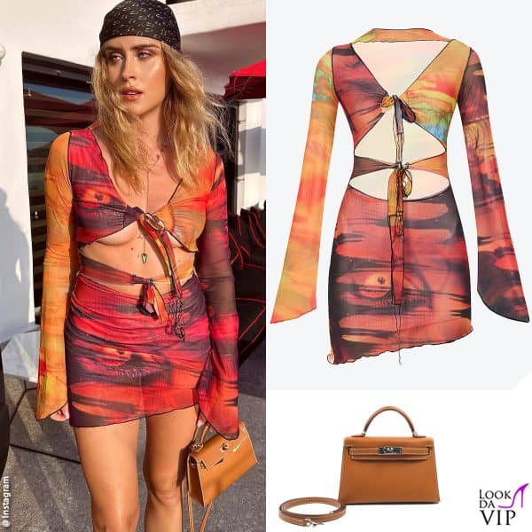 abito Jaded London e borsa Hermès per Valentina 