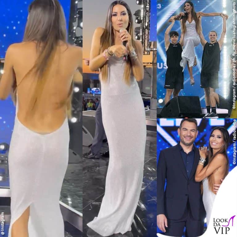 il look di Elisabetta Gregoraci per la 5 puntata di Radio Norba Cornetto Battiti Live