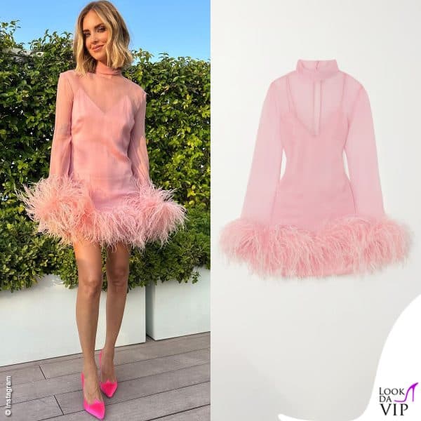Chiara Ferragni indossa un abito dal gusto Sixties Taller Marmo