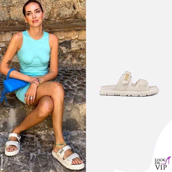 stesso modello Dior ma versione ciabatte (990 euro)