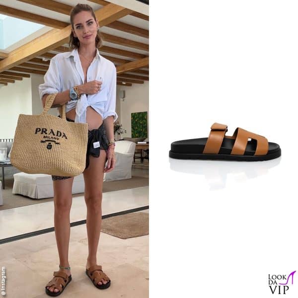 altro giorno, altro look: ecco Chiara con i "Chypre" di Hermès (635 euro)