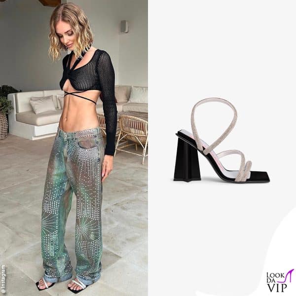 sandali "Andromeda" di Chiara Ferragni Brand (325 euro)