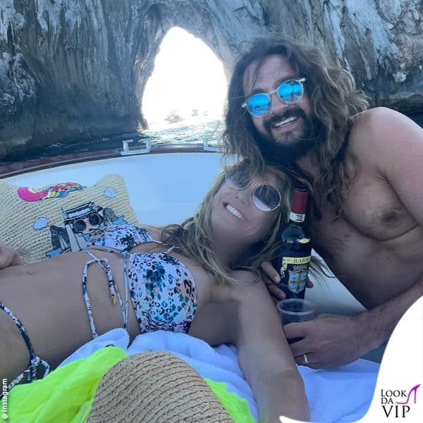 Heidi Klum e Tom Kaulitz in barca 