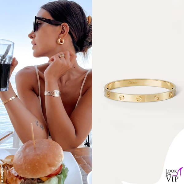 Rosa Perrotta con il "Love" di Cartier 