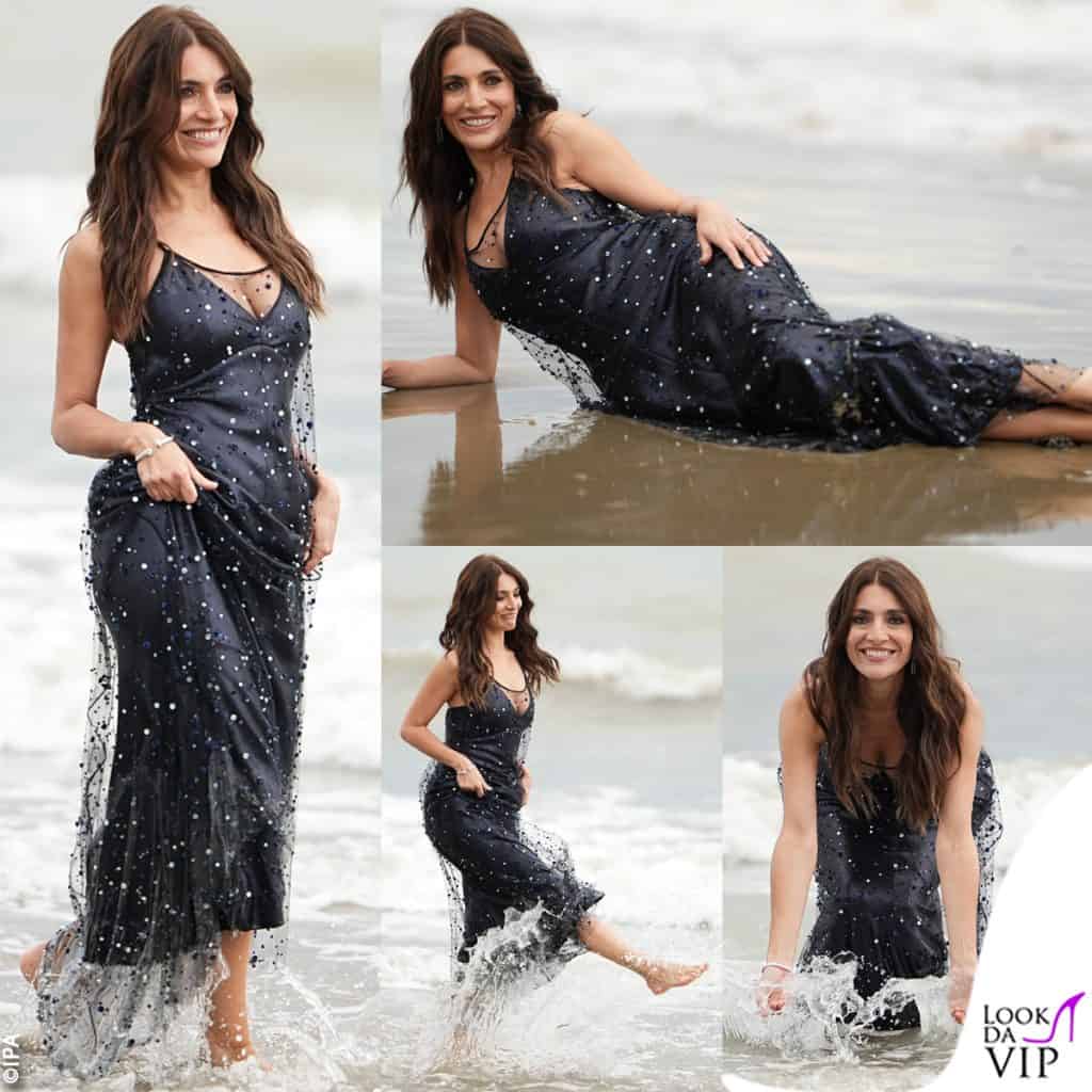 Caterina Murino in Giorgio Armani a Venezia 80
