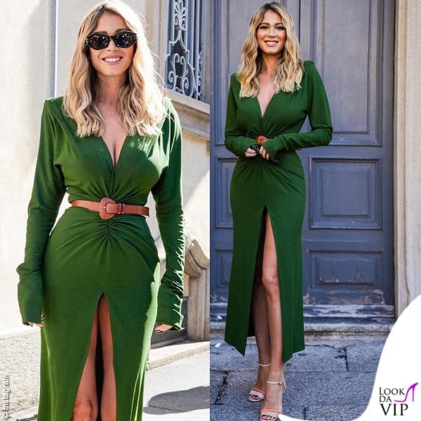 Diletta Leotta con un abito Luisa Spagnoli 