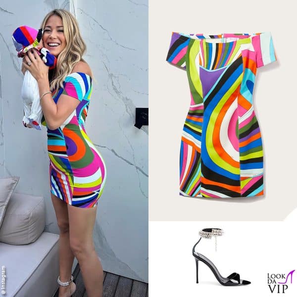 abito Emilio Pucci, sandali Giuseppe Zanotti 