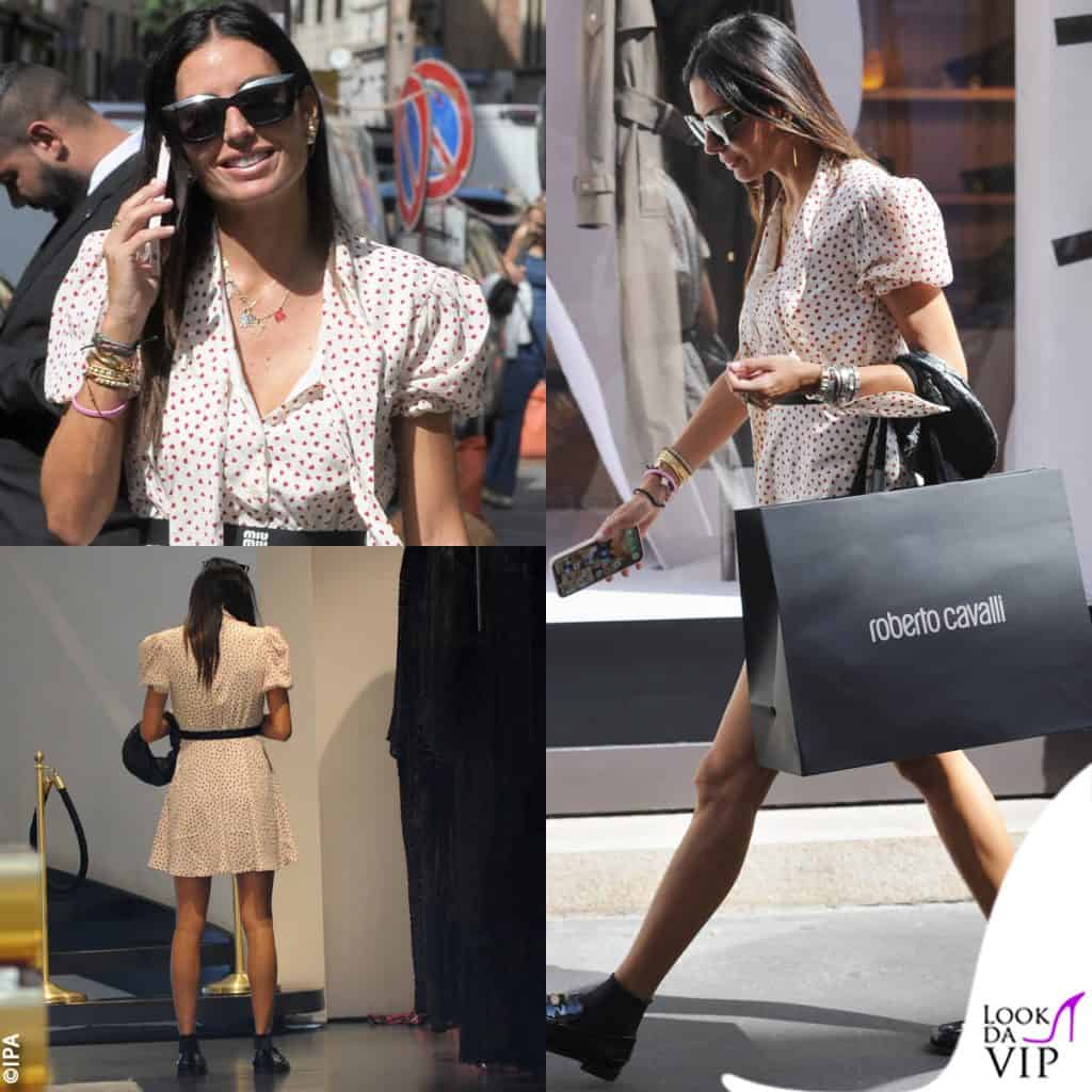 I look di Elisabetta Gregoraci alla Milano Fashion Week