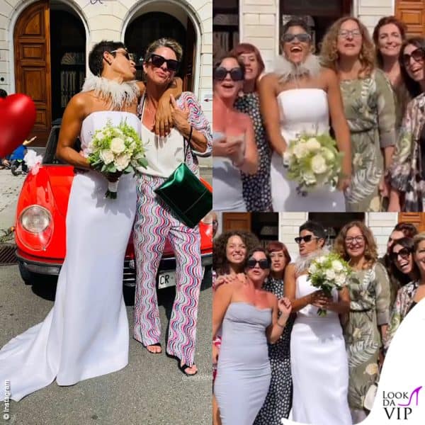 Karima si è sposata a Livorno indossando un vestito Bruna Couture