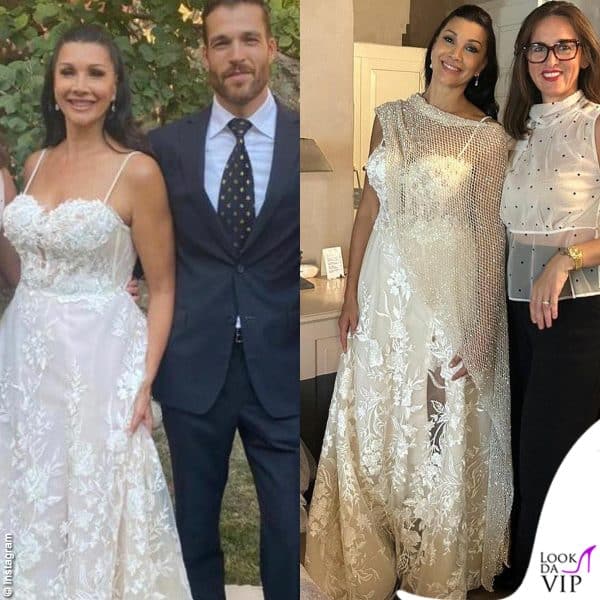 Il secondo abito da sposa di Luisa Corna è di Atelier Deli