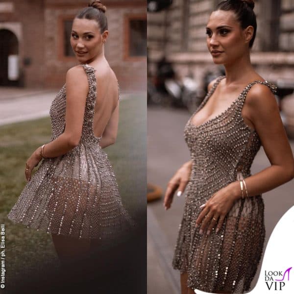 Beatrice Valli tra ricami e trasparenze in Alberta Ferretti
