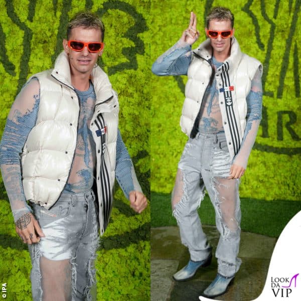 Achille Lauro all'evento Moncler