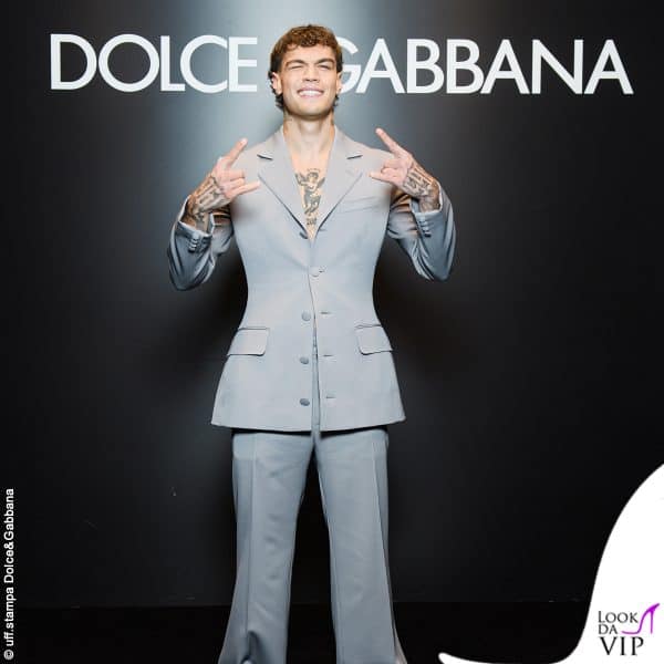 Blanco nel parterre Dolce&Gabbana alla Milano Fashion Week