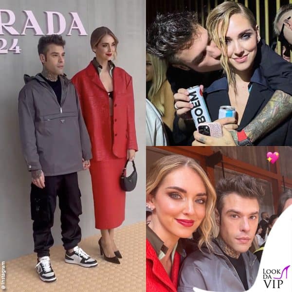 Chiara Ferragni e Fedez alla Milano Fashion Week