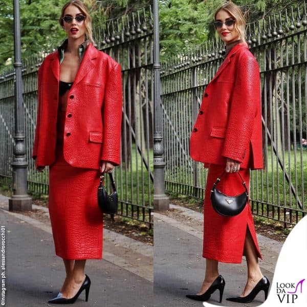 il look di Chiara per lo show 