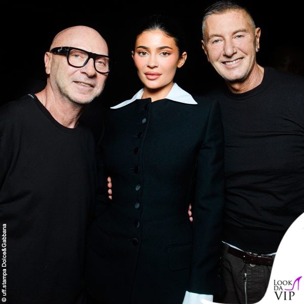 Kylie Jenner con Domenico Dolce e Stefano Gabbana