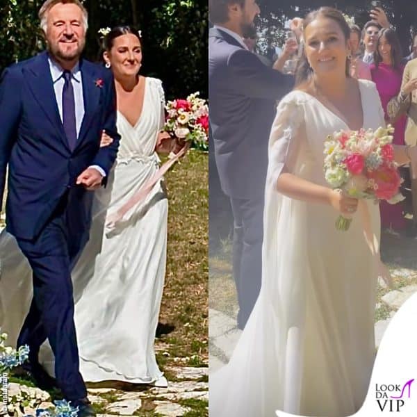 Christian De Sica accompagna all'altare sua figlia Maria Rosa De Sica