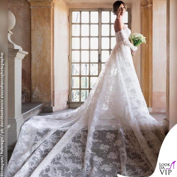 un romantico scatto della sposa 