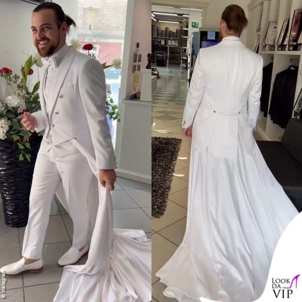 Valerio Scanu ha indossato un completo Petrelli Uomo 