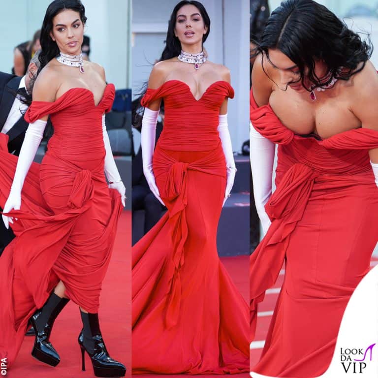 I look di Georgina Rodriguez a Venezia 80