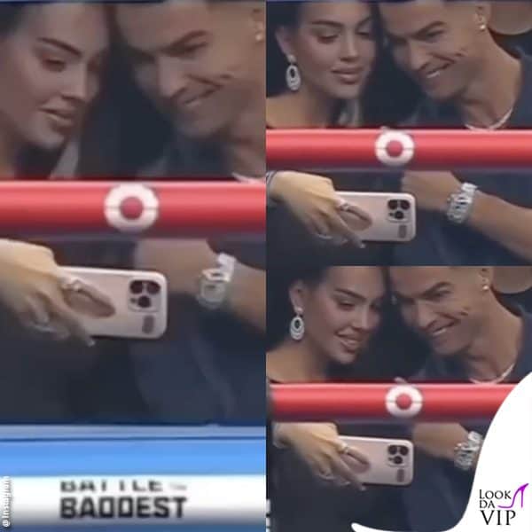 la coppia si scatta dei selfie 
