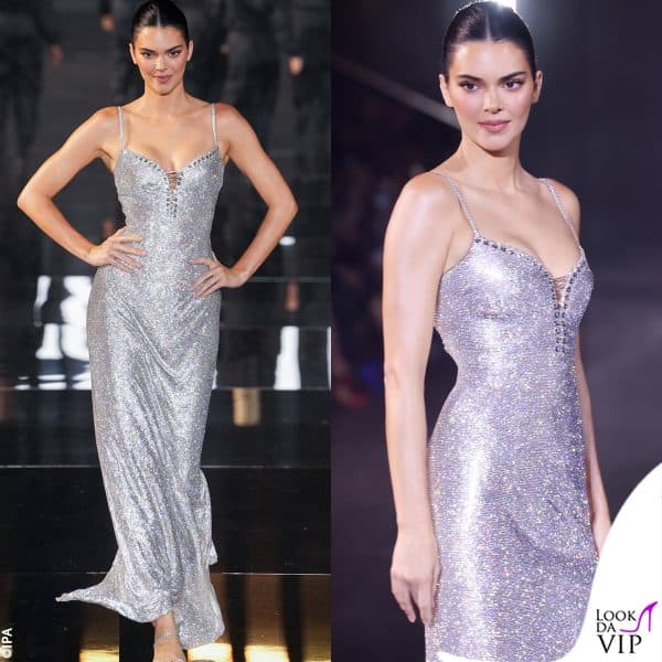 Kendall Jenner da L'Oreal con un abito Ludovic de Saint Sernin 