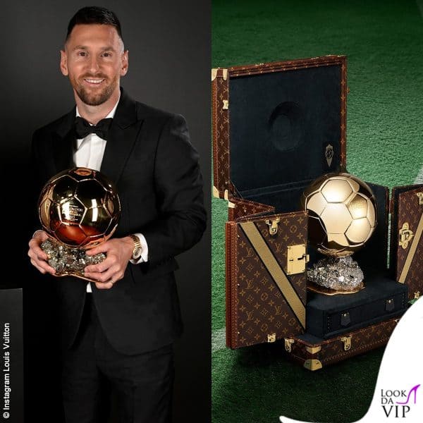 il trofeo è contenuto in una preziosa custodia Louis Vuitton 
