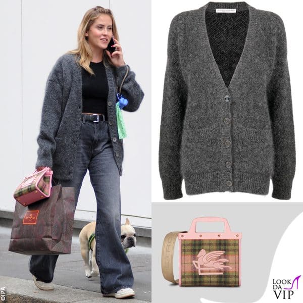 cardigan Alessandra Rich, borsa Etro 