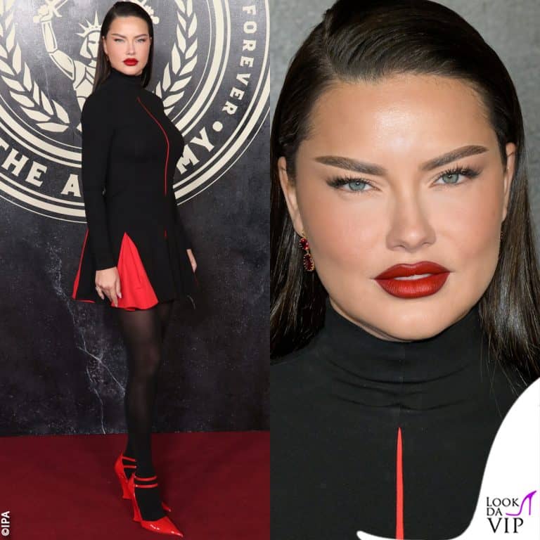 Adriana Lima in Ferragamo alla premiere di Hunger Games