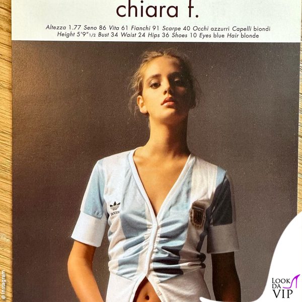 ecco il composit, il "cartoncino" con foto e misure di Chiara 