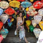 il guardaroba da viaggio di Elisabetta Gregoraci in Vietnam