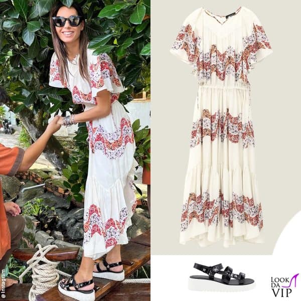 abito Isabel Marant, sandali Chanel 