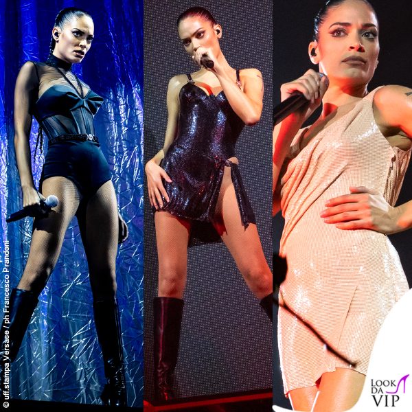 Elodie Mediolanum Forum Assago 1 data outfit Atelier Versace