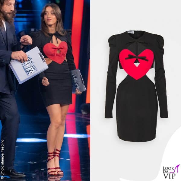 abito Moschino, sandali Rene Caovilla 