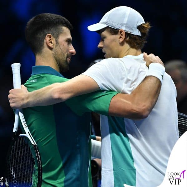 l'abbraccio con Novak dopo la partita 