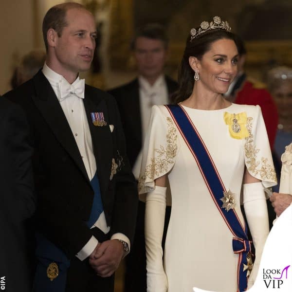 Kate e William al banchetto di Stato 