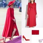 Kate Middleton outfit Catherine Walker borsa Miu Miu pump Gianvito Rossi 6