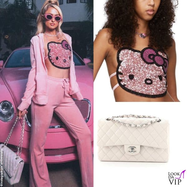 top Blumarine, borsa Chanel 