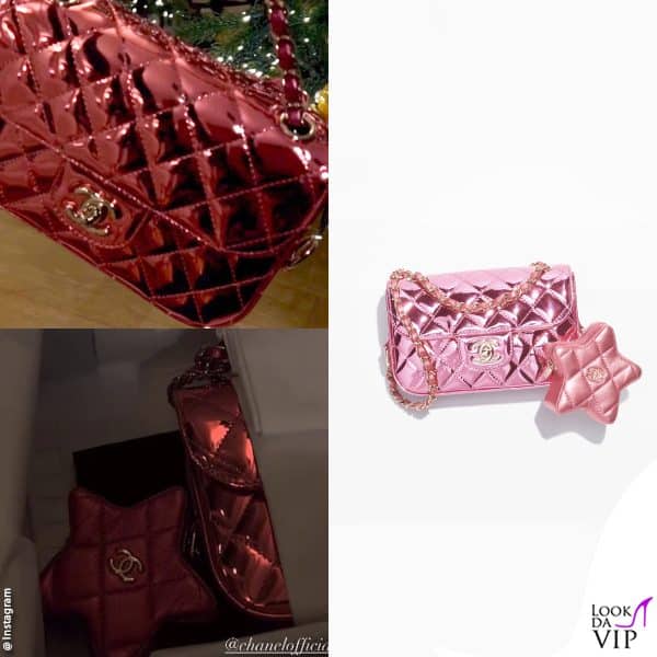 la borsa metallizzata è firmata Chanel 