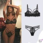 Belen Rodriguez intimo nero Intimissimi 