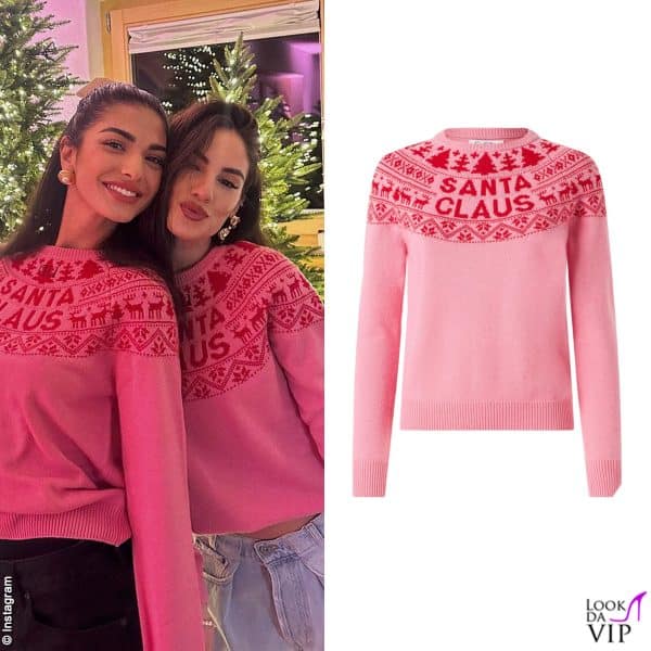 Elisa Maino e Giulia De Lellis, maglione Santa Claus MC2 St Barth (159 euro)