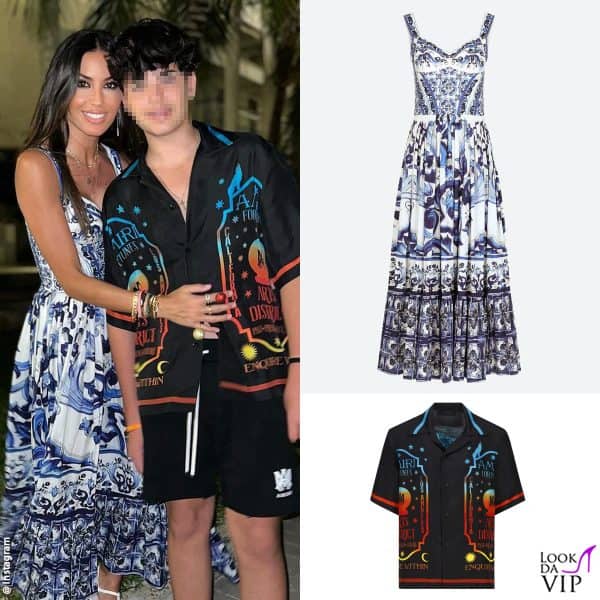 abito Dolce&Gabbana per Elisabetta, camicia Amiri per Nathan Falco 